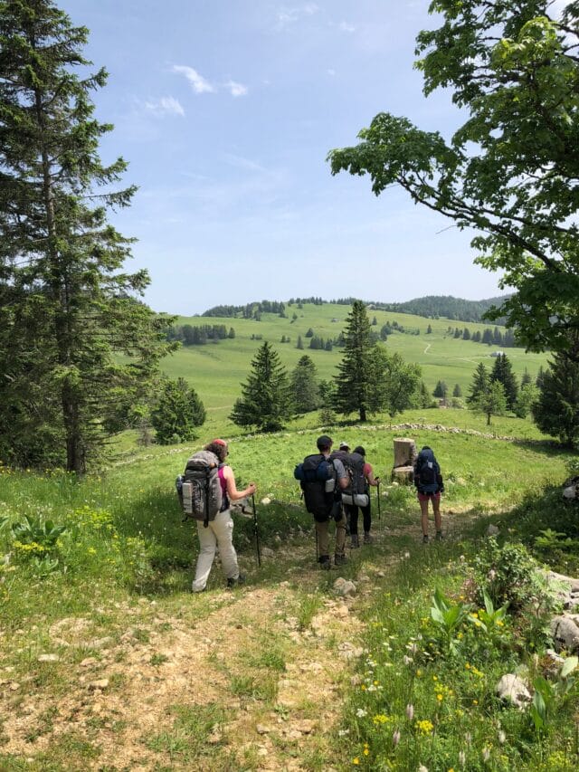 week end jura : 2 jours de rando et initation au bivouac