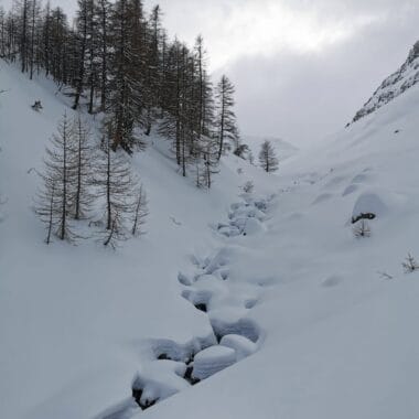 week end randonnée en raquettes et nuit en refuge dans la clarée