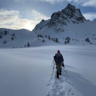 week end randonnée en raquettes et nuit en refuge dans la clarée