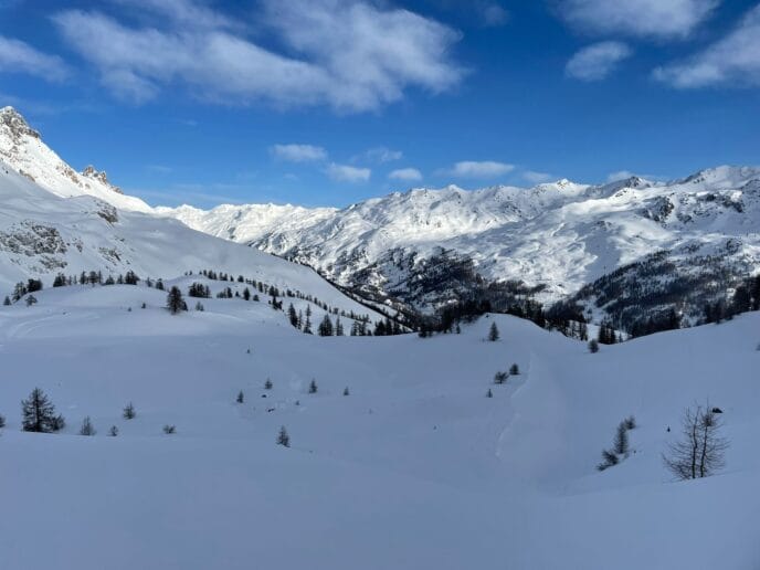 week end randonnée en raquettes et nuit en refuge dans la clarée