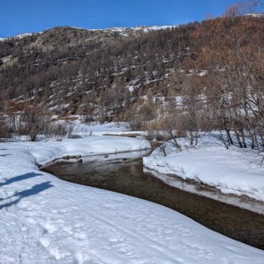 week end randonnée en raquettes et nuit en refuge dans la clarée
