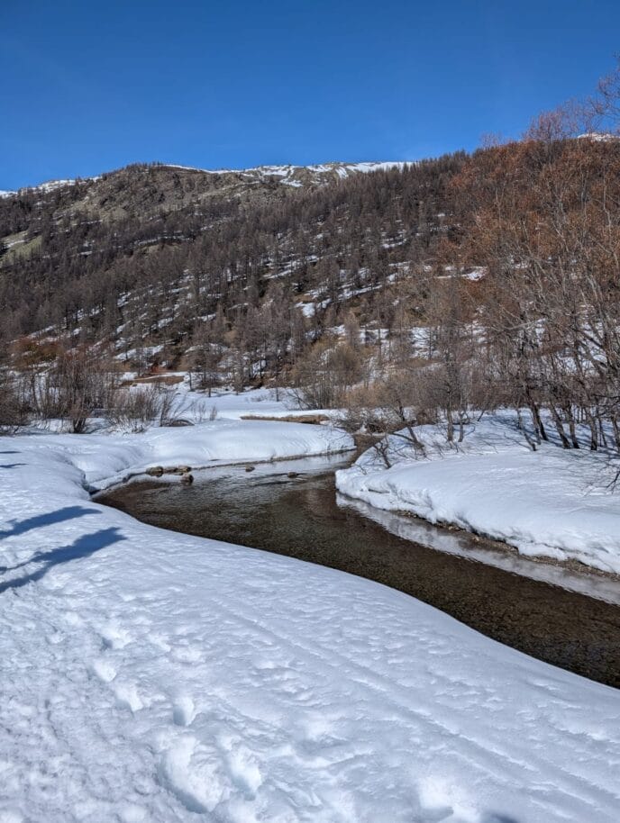 week end randonnée en raquettes et nuit en refuge dans la clarée
