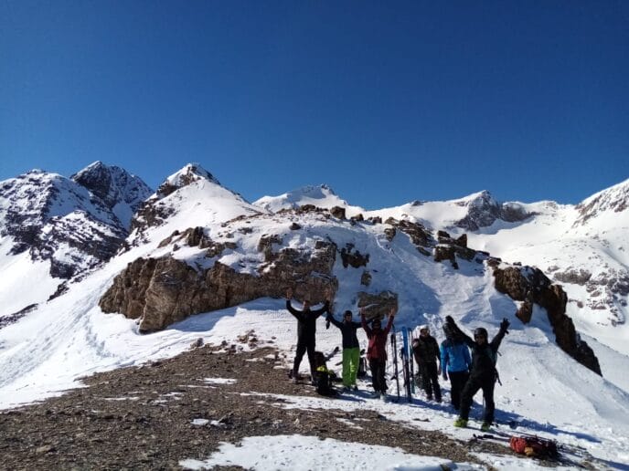 week end ski de randonnée dans les grandes rousses en savoie