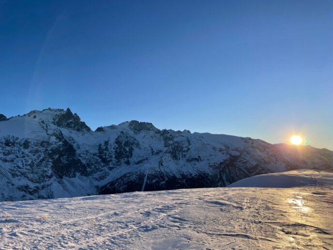 la meije : nouvel an ski de randonnée et nuit en gîte à la grave
