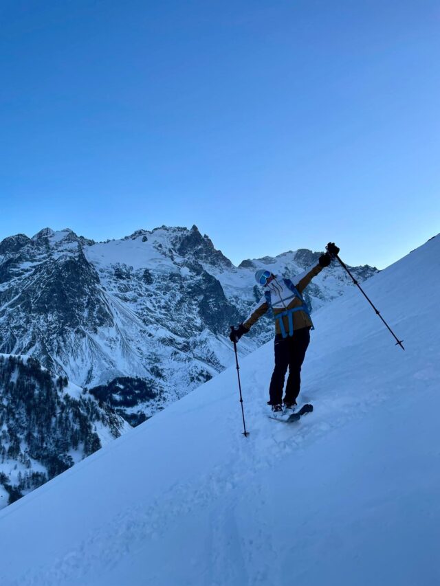 la meije : nouvel an ski de randonnée et nuit en gîte à la grave
