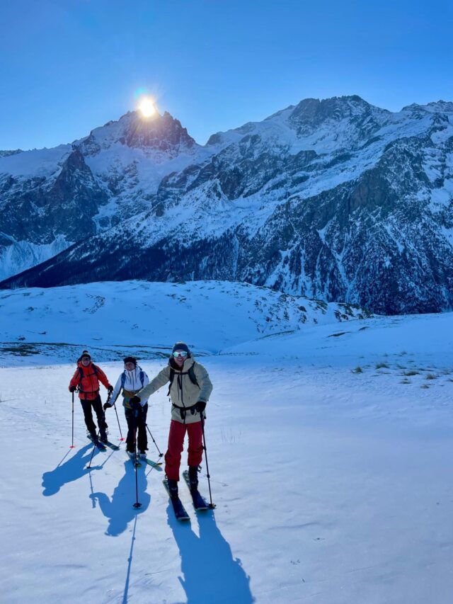 la meije : nouvel an ski de randonnée et nuit en gîte à la grave