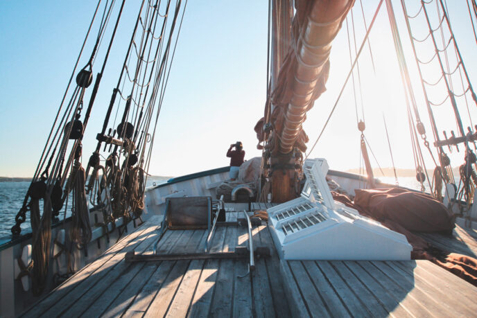 croisière sur un vieux gréement dans le golfe du morbihan