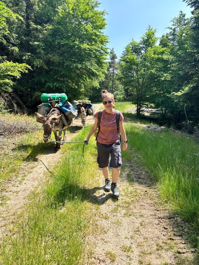 rando avec un âne dans les cévennes sur les pas de stevenson