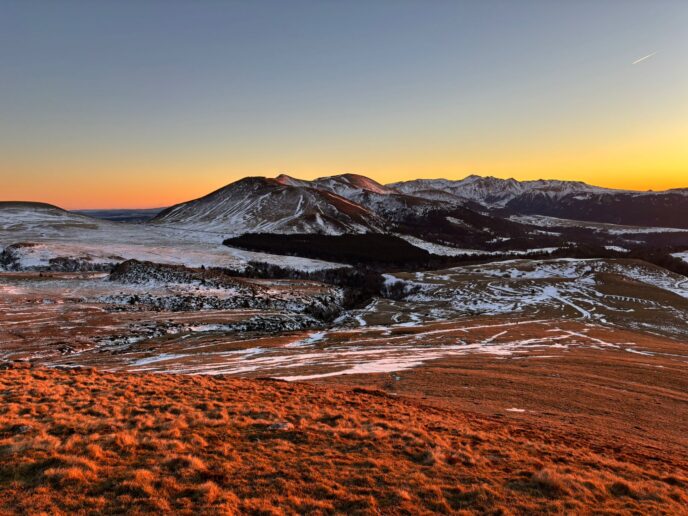 nouvel an randonnée en raquettes et truffade en auvergne