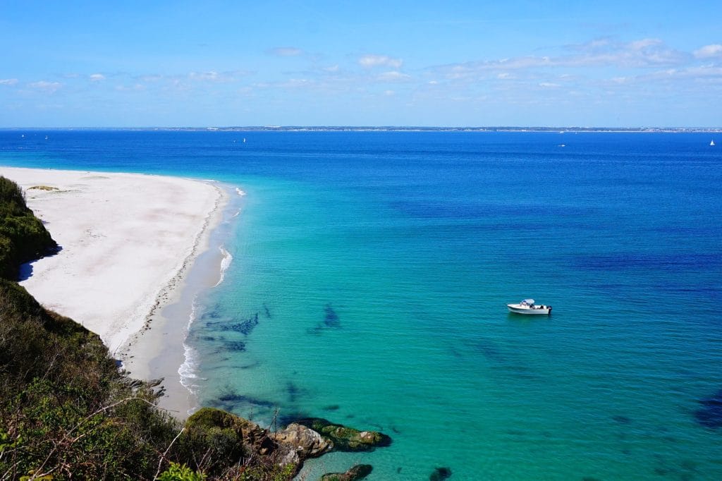 Vue magnifique depuis l'Île de Groix, en Bretagne