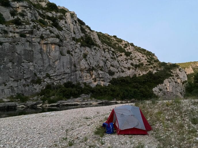 3 jours en canoë bivouac dans les gorges du gardon