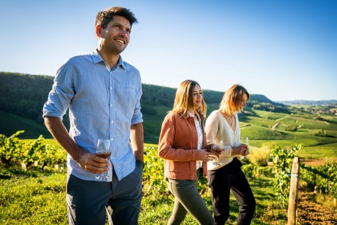 Dégustation de Vin du Jura dans les vignes du Jura