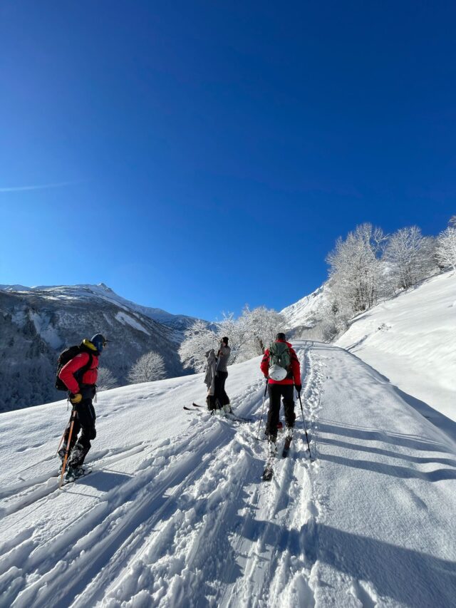 nouvel an initiation au ski de randonnée dans la lauzière