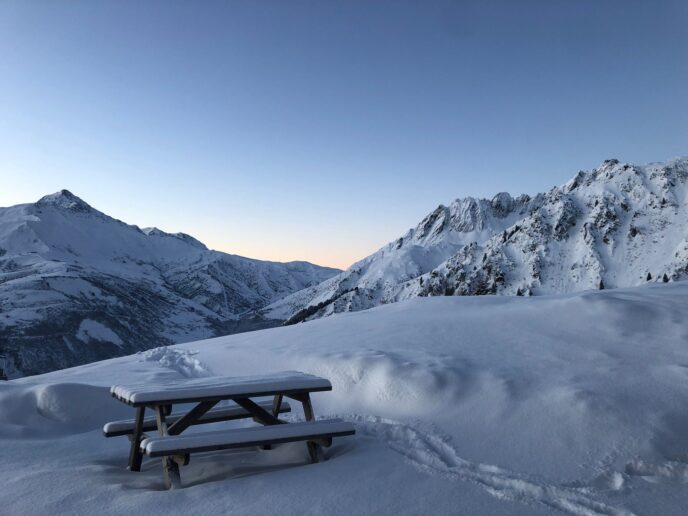 nouvel an initiation au ski de randonnée dans la lauzière