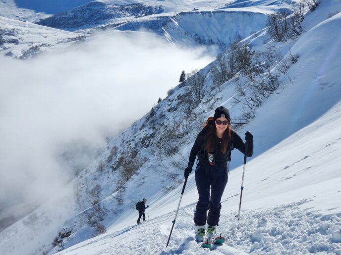 nouvel an initiation au ski de randonnée dans la lauzière