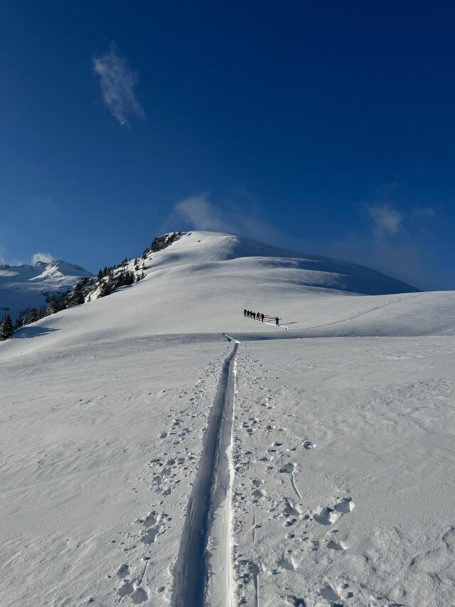 nouvel an initiation au ski de randonnée dans la lauzière