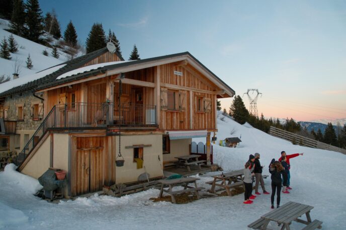 nouvel an initiation au ski de randonnée dans la lauzière