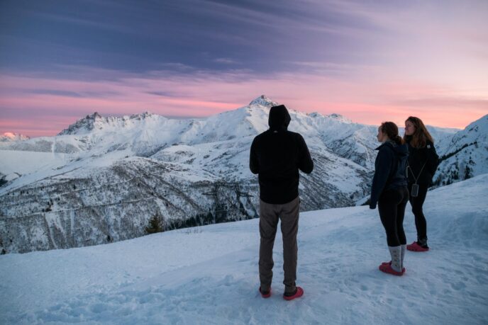 nouvel an initiation au ski de randonnée dans la lauzière