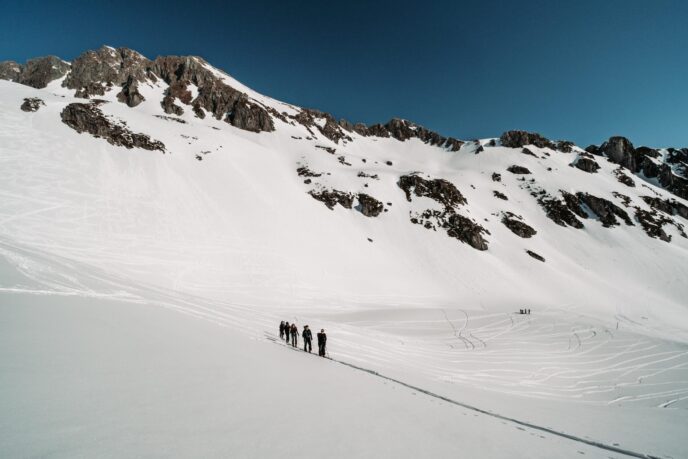 nouvel an initiation au ski de randonnée dans la lauzière