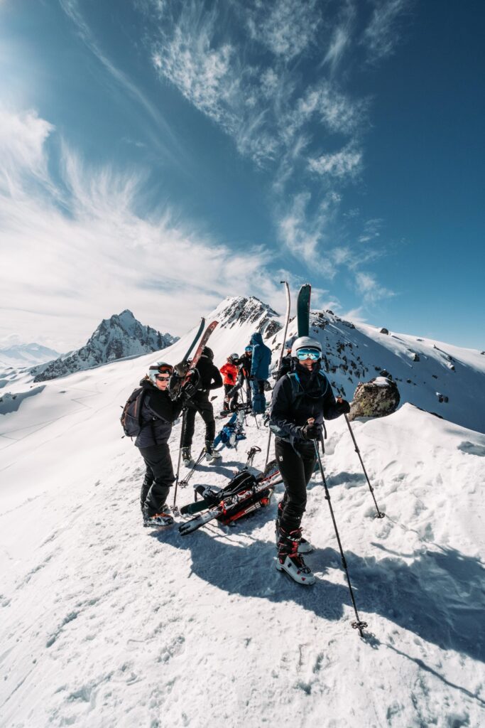 nouvel an initiation au ski de randonnée dans la lauzière