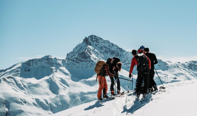 nouvel an initiation au ski de randonnée dans la lauzière