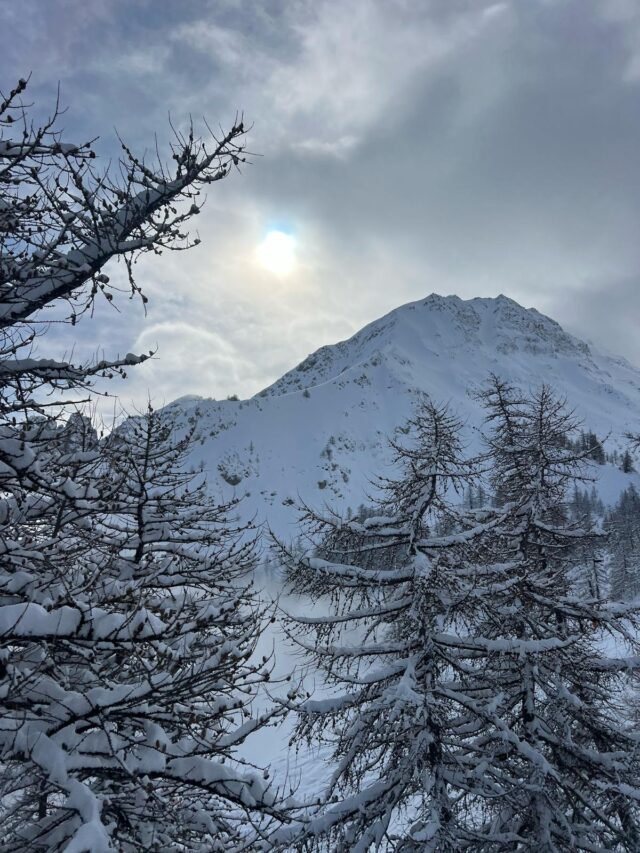 nouvel an initiation au ski de randonnée dans la lauzière