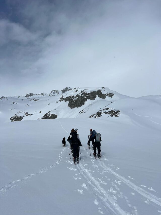 nouvel an initiation au ski de randonnée dans la lauzière