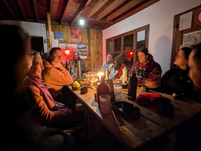 nouvel an initiation raquettes, pulka et cabane dans le vercors
