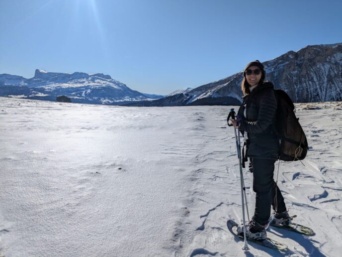 nouvel an initiation raquettes, pulka et cabane dans le vercors