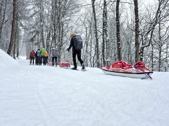 nouvel an : trek en raquettes au cœur du massif des Écrins