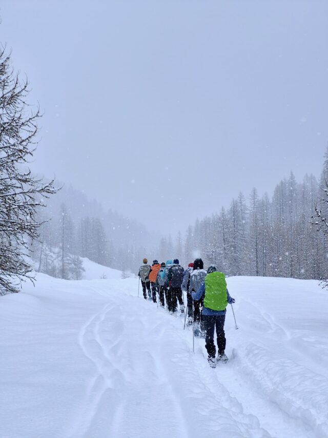 nouvel an : trek en raquettes au cœur du massif des Écrins