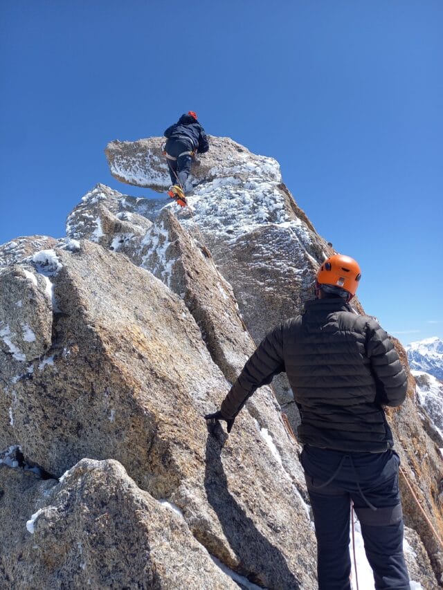 stage d'alpinisme : initiation dans la vallée de chamonix mont blanc