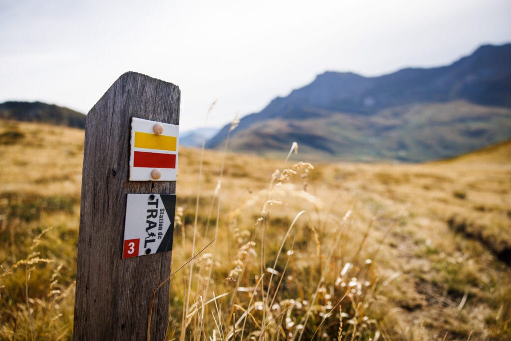 Balise de sentier de randonnée